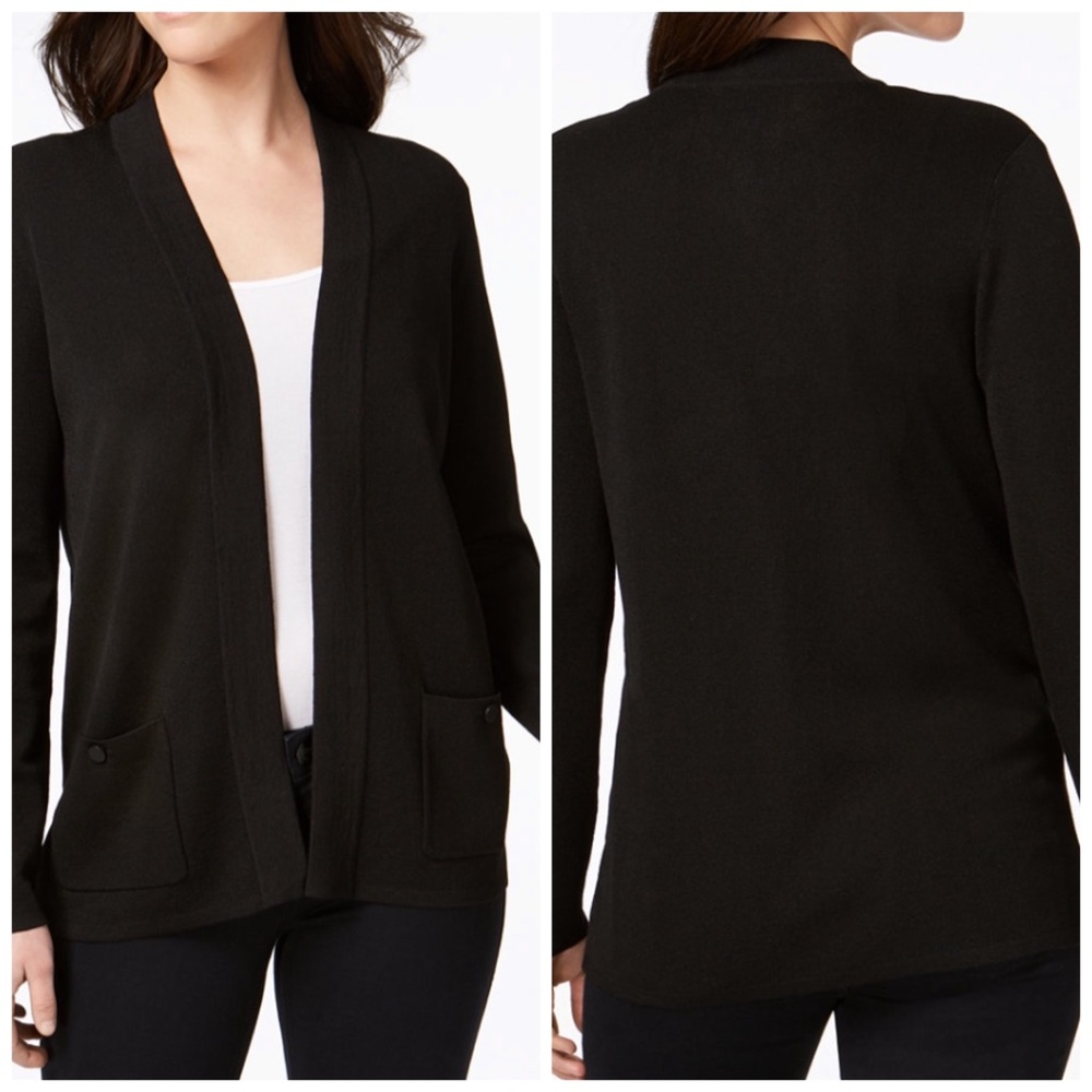 Anne Klein Open Front Cardigan